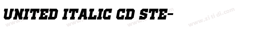 United Italic Cd Ste字体转换